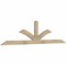 Ekena Millwork Richland Rough Sawn Timber Gable Bracket, Douglas Fir, 96"W x 24"H x 2"D x 4"F, 6/12 Pitch GBW096X24X0204RIC00RDF - alternate 3